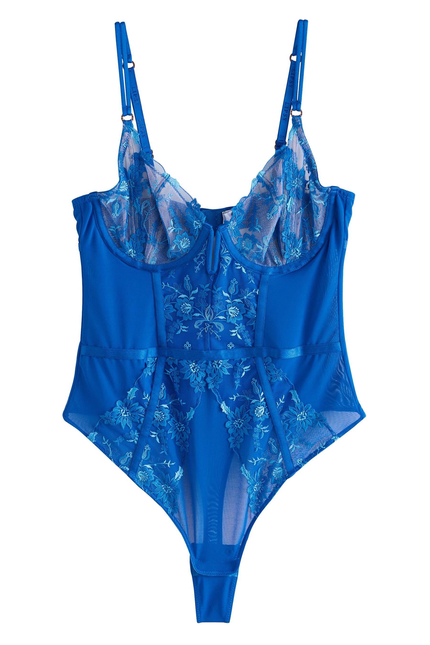 LIPSY Body Lipsy Bodies mit Bügel und Blumenstickerei (1-tlg)