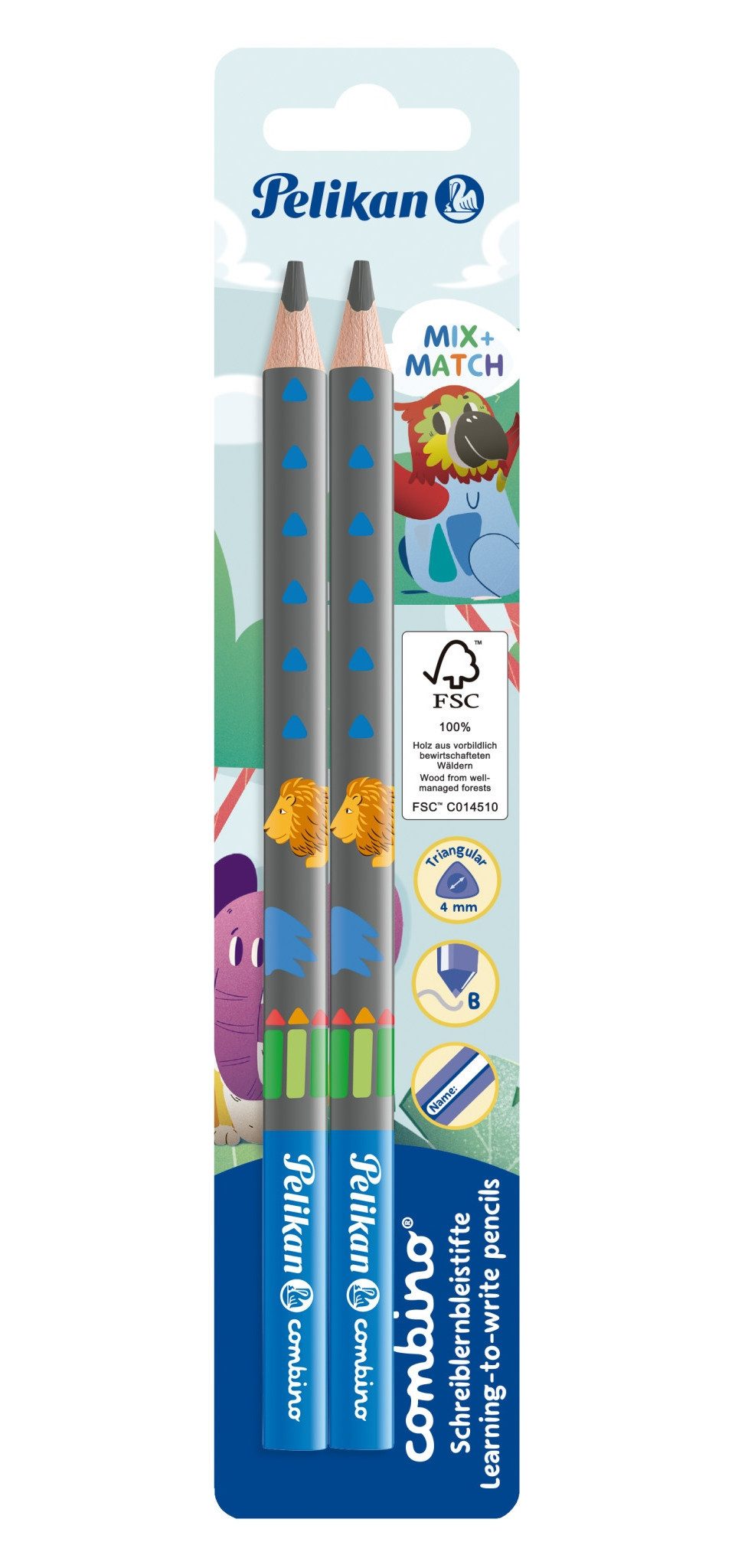 Pelikan Bleistift Pelikan Schreiblernbleistift Combino B blau 2er Set