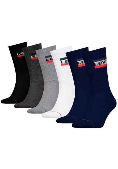 Levi's® Socken (Packung, 6-Paar) LEVIS REGULAR CUT SPRTSWR LOGO 6P ECOM