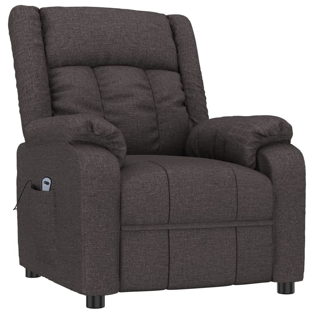 vidaXL Sessel Relaxsessel Elektrisch Dunkelbraun Stoff günstig online kaufen