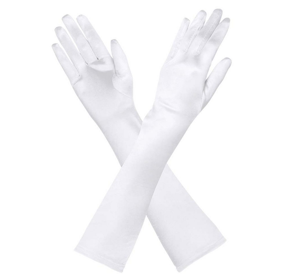 Boland Kostüm Handschuhe Monte Carlo weiß