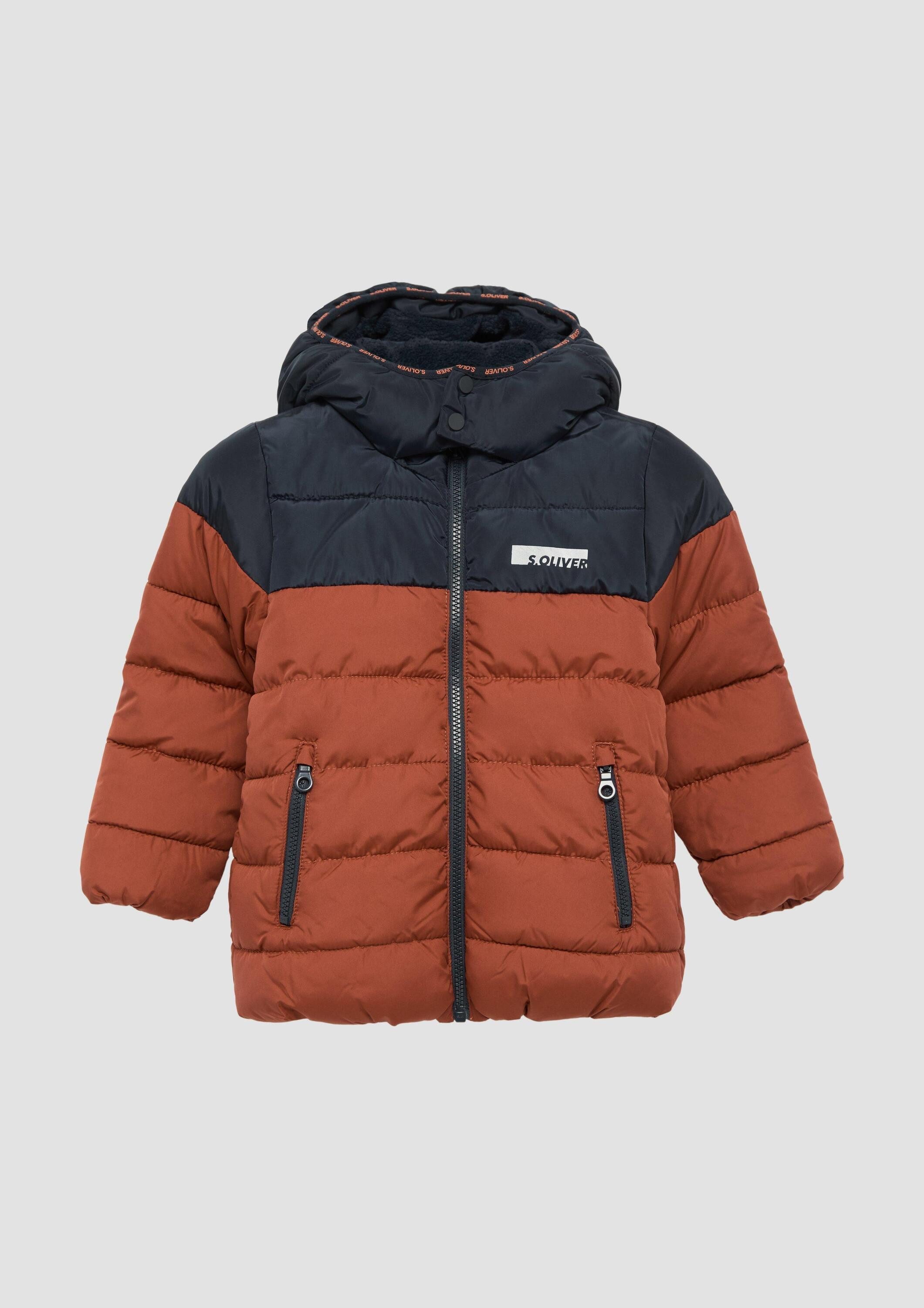 s.Oliver Winterjacke Outdoor-Jacke Wattierte Jacke mit Fleecefutter