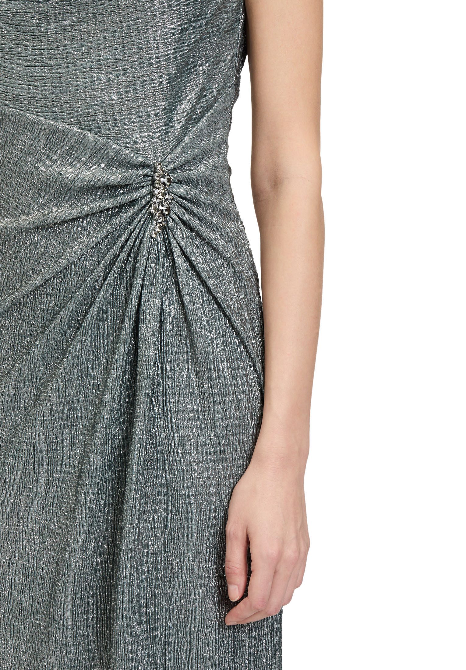 Vera Mont Abendkleid Damen im Glitzer-Look Raffung