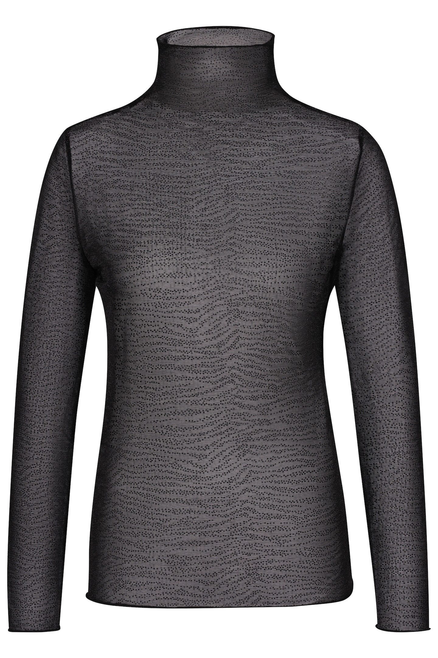 bugatti Langarmshirt mit Glanzeffekt