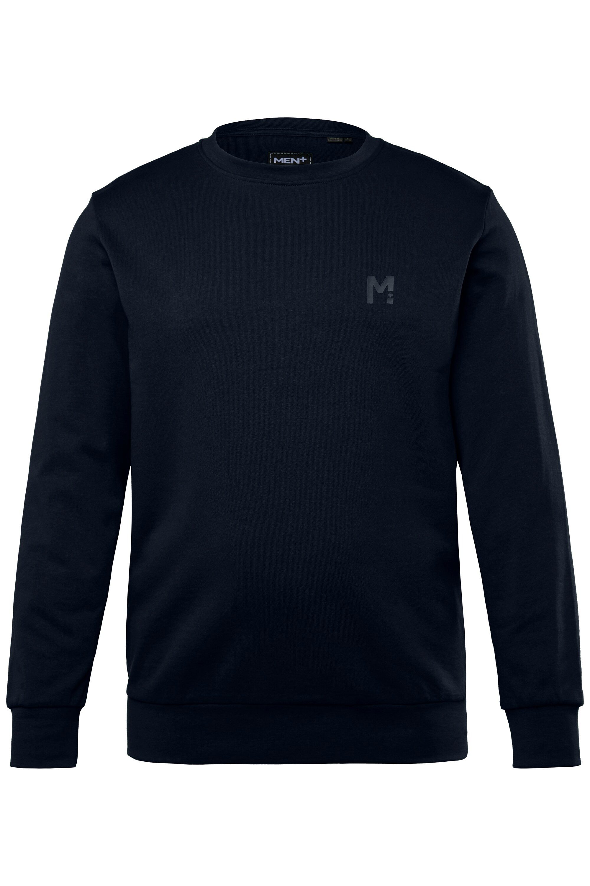 Men Plus Sweatshirt Men+ Sweatshirt Basic Rundhalsausschnitt bis 8 XL günstig online kaufen