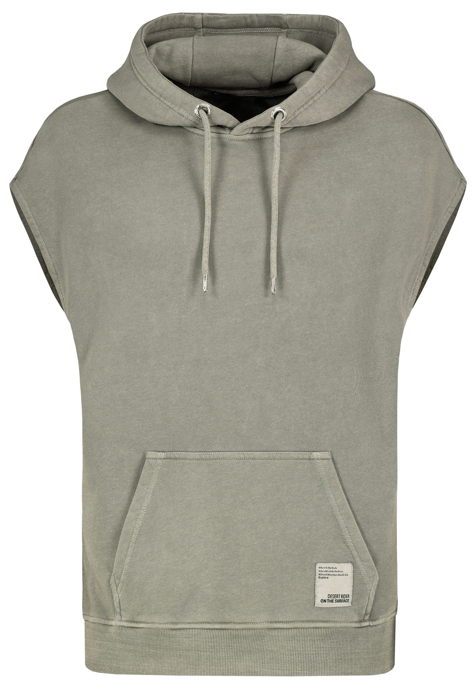 Eight2Nine Hoodie Mit Kapuze und Vordertasche, Ärmelloser Denim Design Slee günstig online kaufen