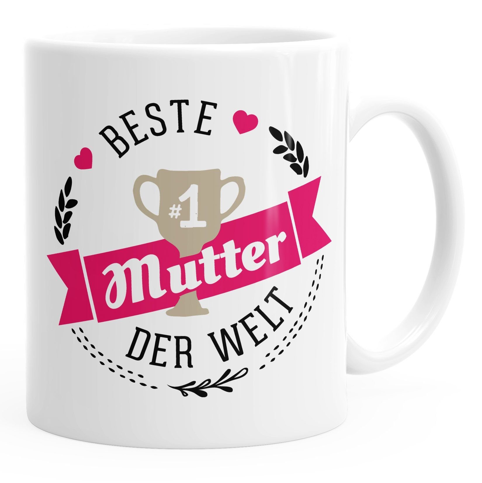 MoonWorks Tasse Kaffee-Tasse {bester_t_[object Object]} [object Object] der Welt Geschenk für [object Object] MoonWorks®, Keramik Mutter weiß