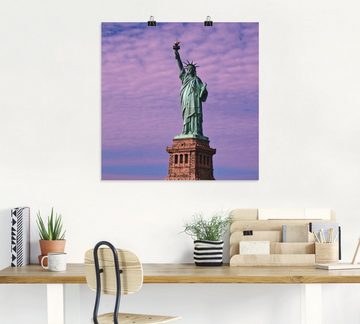 Artland Wandbild Freiheitsstatue, Amerika (1 St), als Leinwandbild, Poster in verschied. Größen