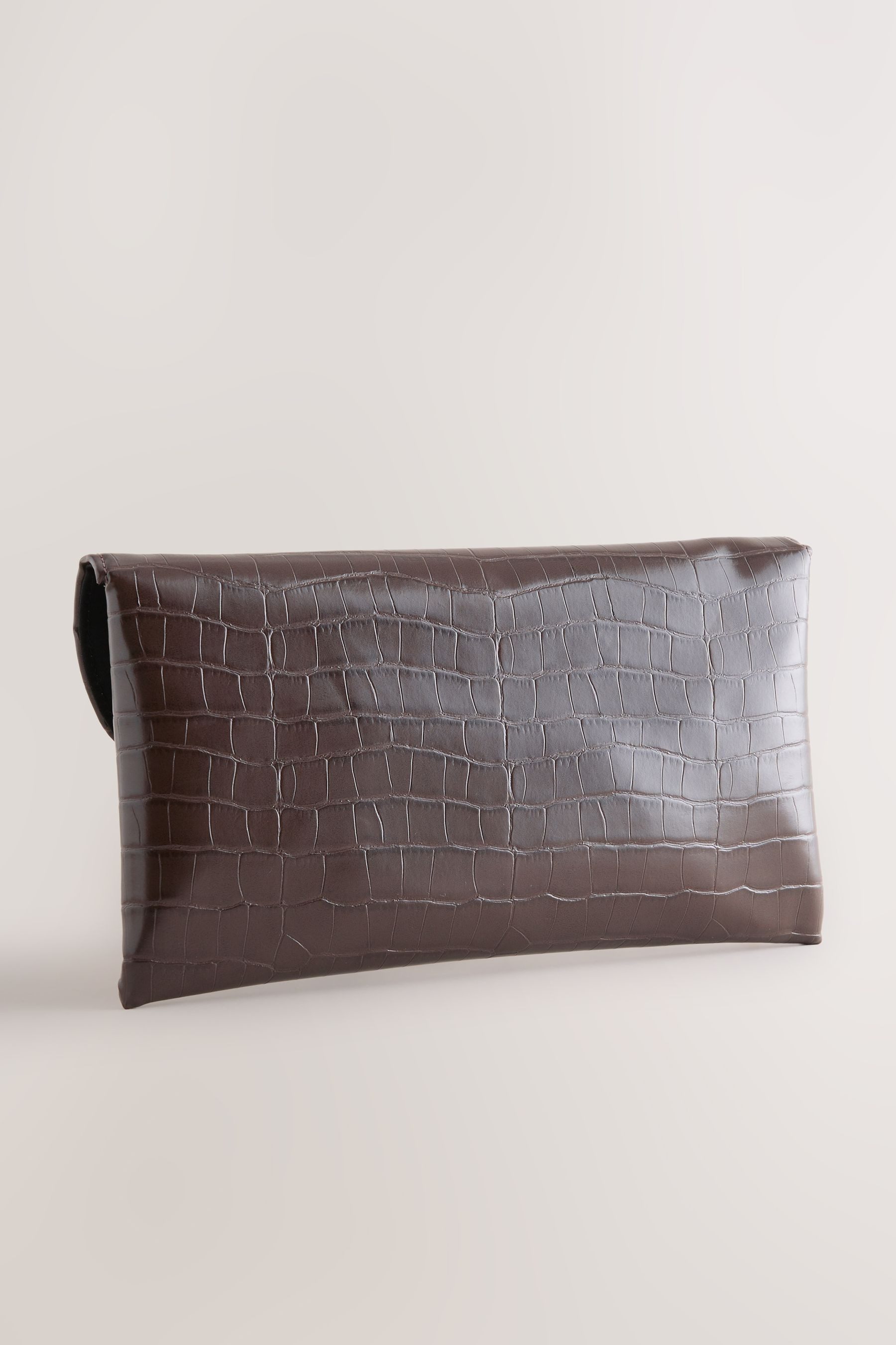 Next Clutch Glänzende Clutch in Kroko-Optik (1-tlg)