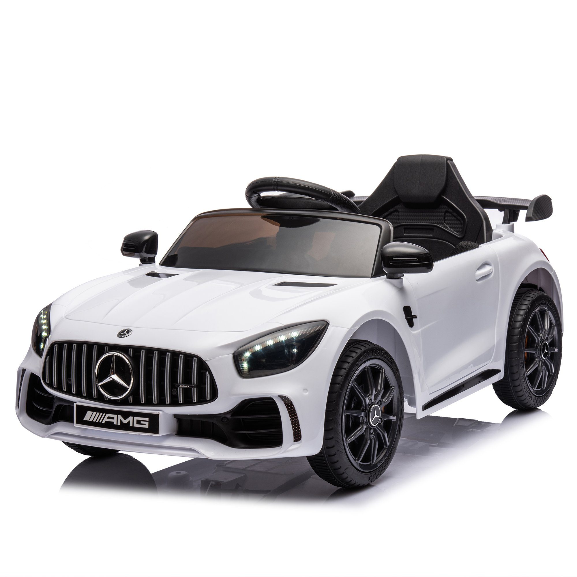 REDOM Elektro-Kinderauto Mercedes Benz, Belastbarkeit 30 kg, Elektroauto mit 2 Motoren Fernsteurung