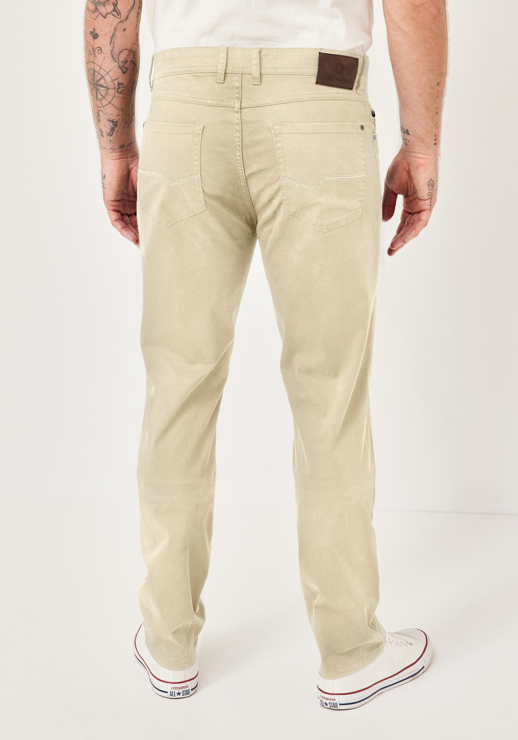 Redpoint Stoffhose MONTREAL Regular Fit 5-Pocket Hose mit elastischem Bund
