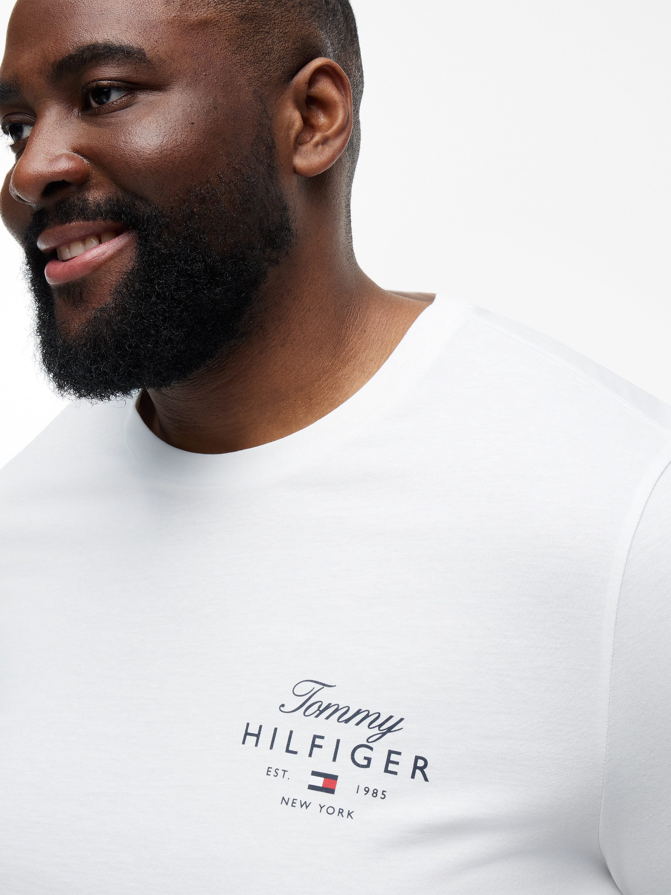 Tommy Hilfiger Big & Tall T-Shirt BT-SCRIPT STACK Große Größen, aus Jersey mit Logo