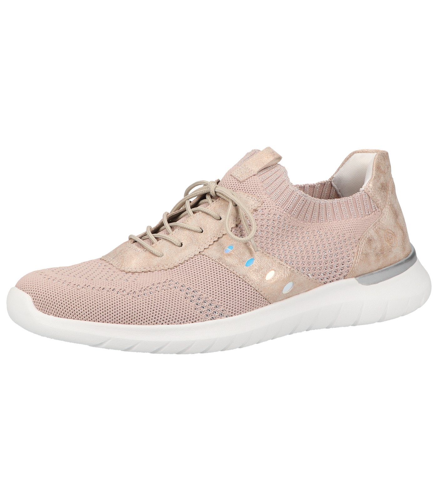 Silber Sneaker Remonte Lederimitat/Textil Rosa Sneaker