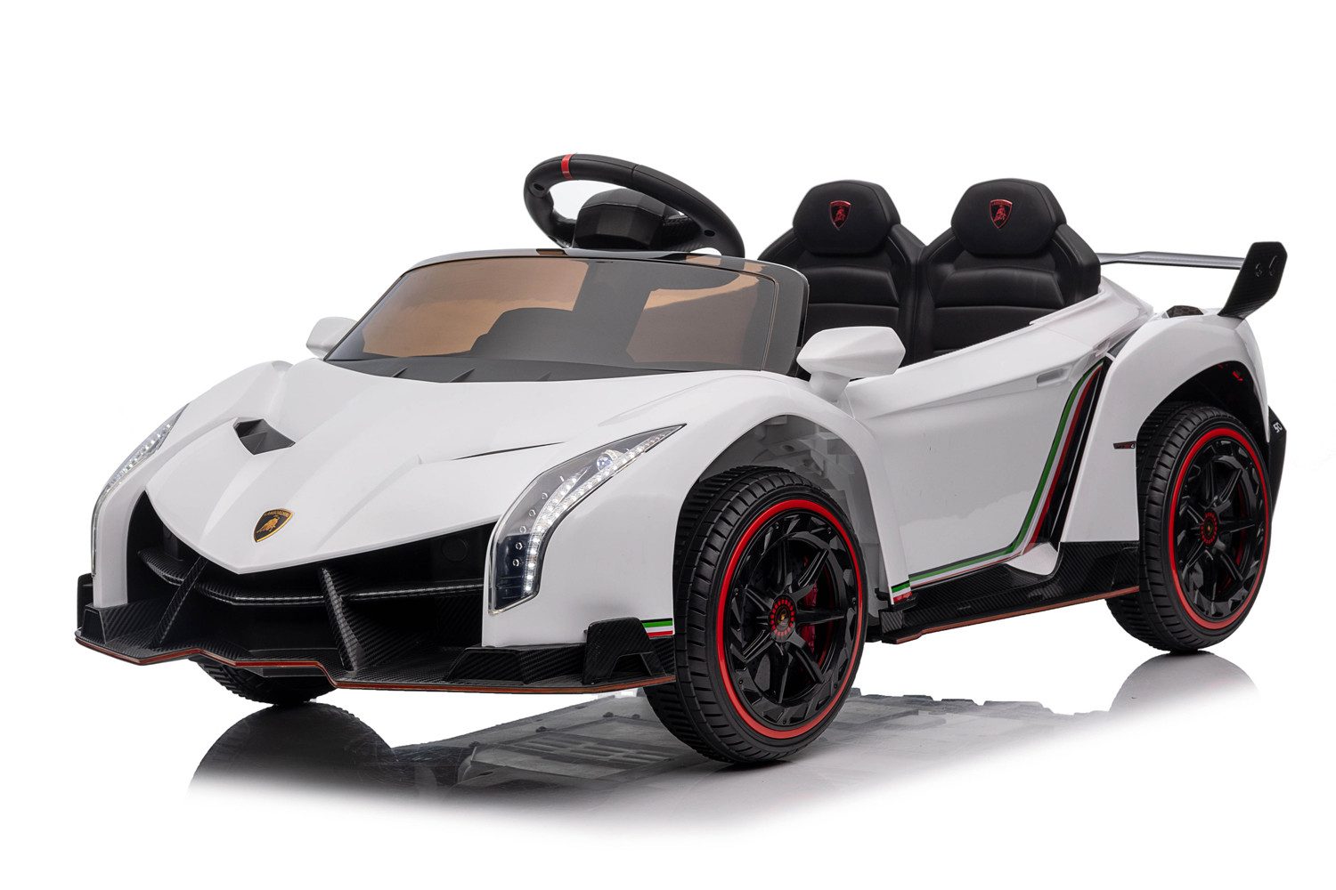 Smarty Elektro-Kinderauto Elektro Kinderauto Lamborghini VENENO mit Lizenz Allrad 4x25W 12V/7Ah