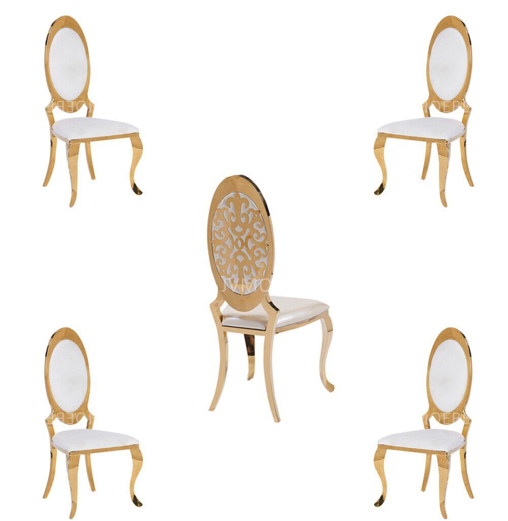Europa Gruppe Stühle Made JVmoebel Gepolsterte in Stoff St), Esszimmer Holz (4 Stuhl Textil Garnitur