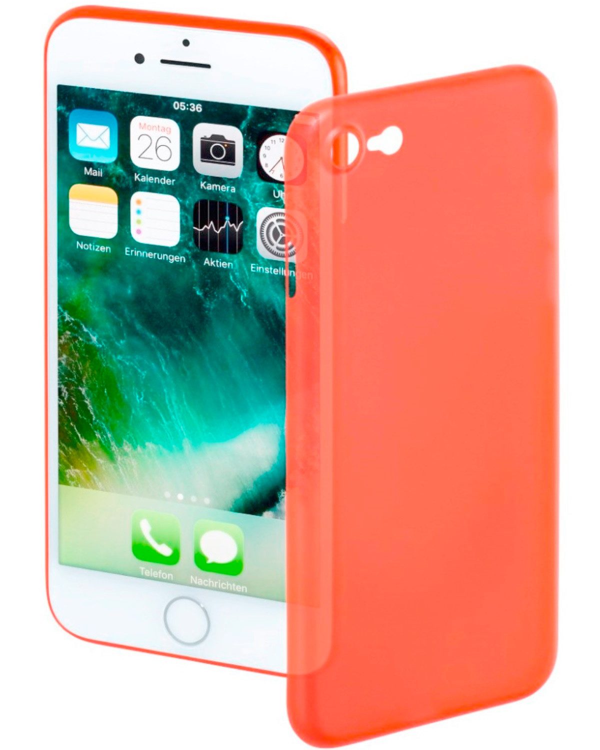 Hama Handyhülle Cover Ultra Slim Rot Schale Case Schutz-Hülle 11,94 cm (4,7 Zoll), passend für Apple iPhone 7 8 SE 2020, Anti-Kratz