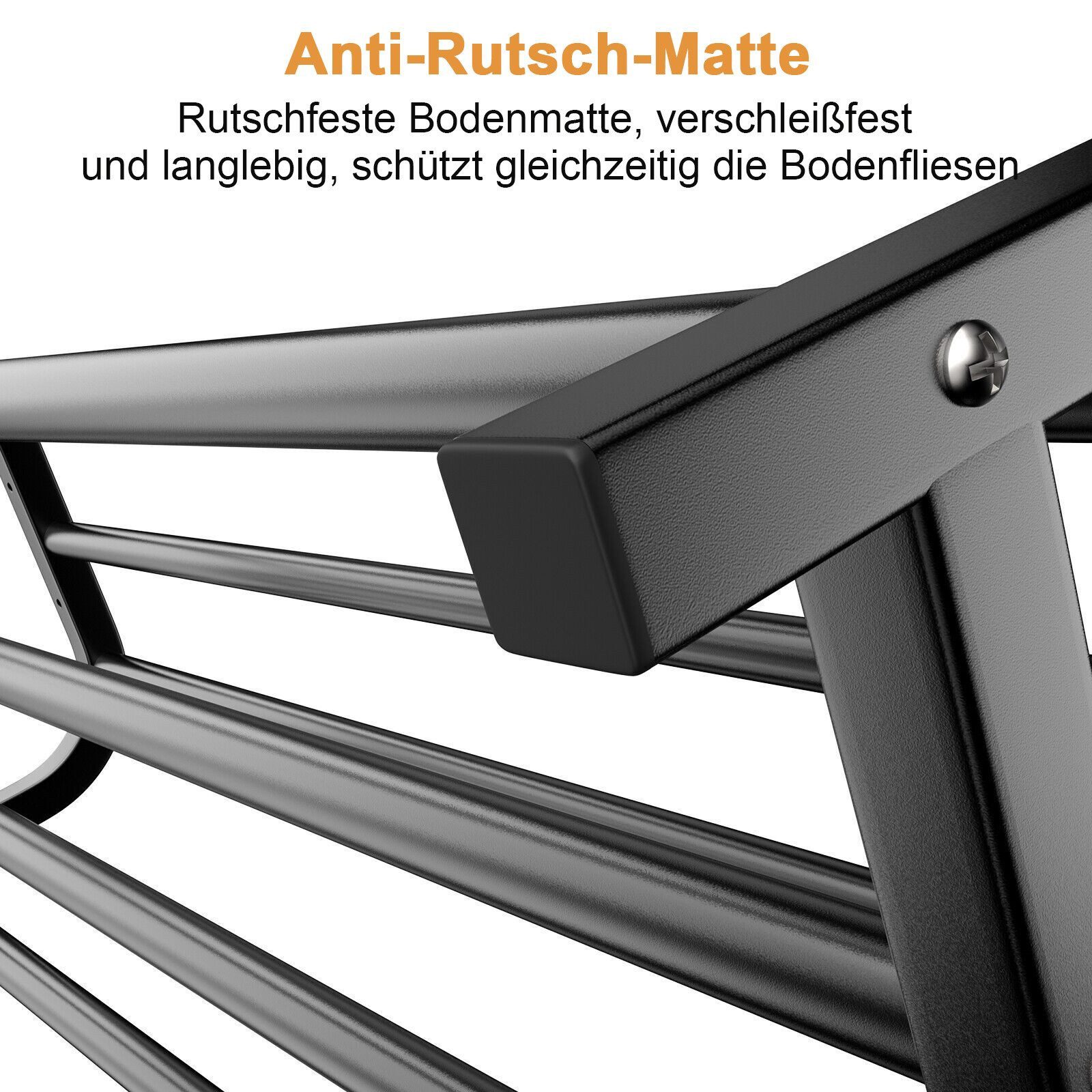 ToteBox Garderobenständer 3-in-1-Kleiderständer: Doppelstangen, 8 Haken & Schuhablage – Stabil – Bild 3 von 5