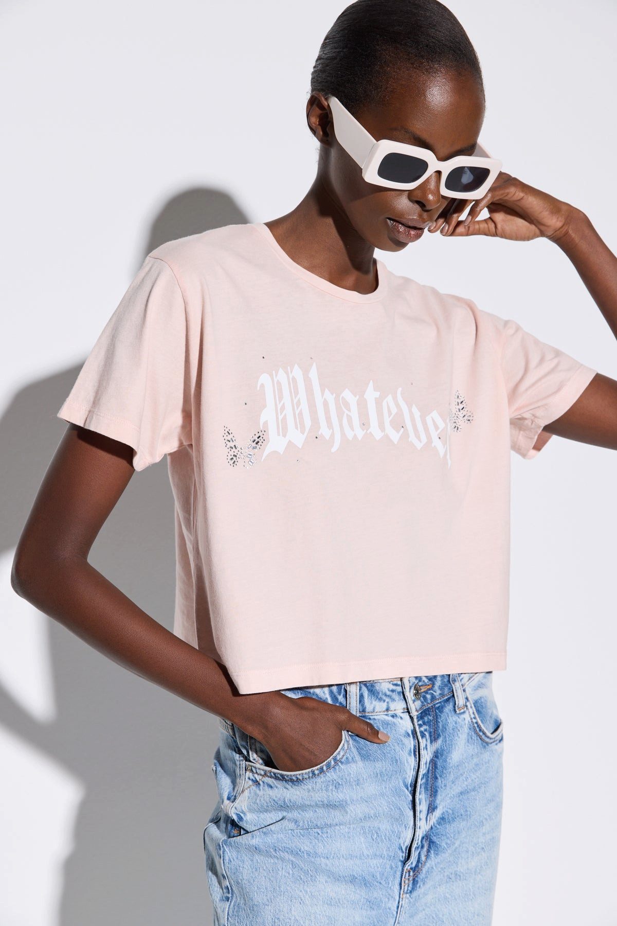 No Matter What T-Shirt Bedrucktes Crop-T-Shirt günstig online kaufen