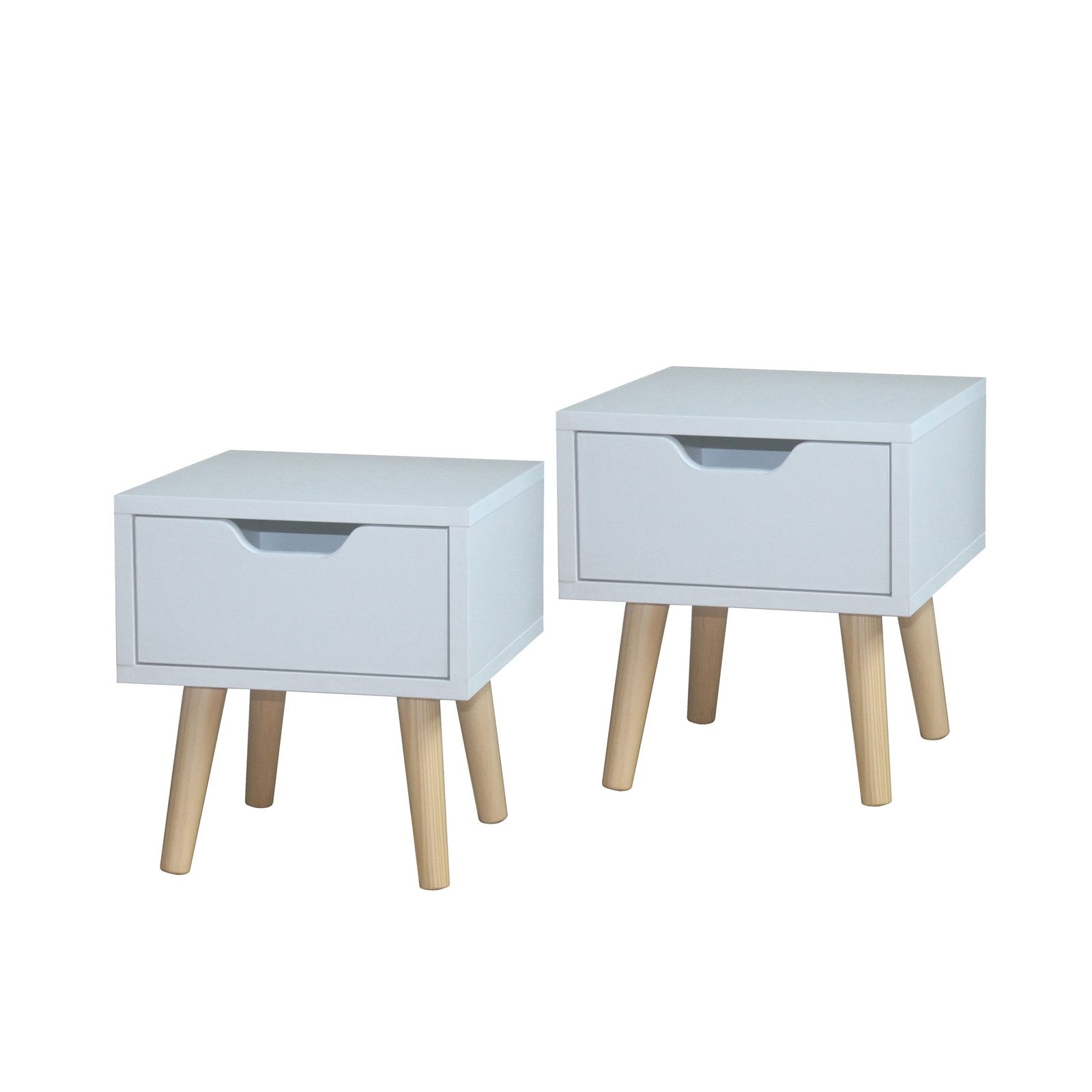 HTI-Living Nachttisch Nachttisch 1 Schublade 2er-Set Thekla Weiß (Set, 2-St günstig online kaufen