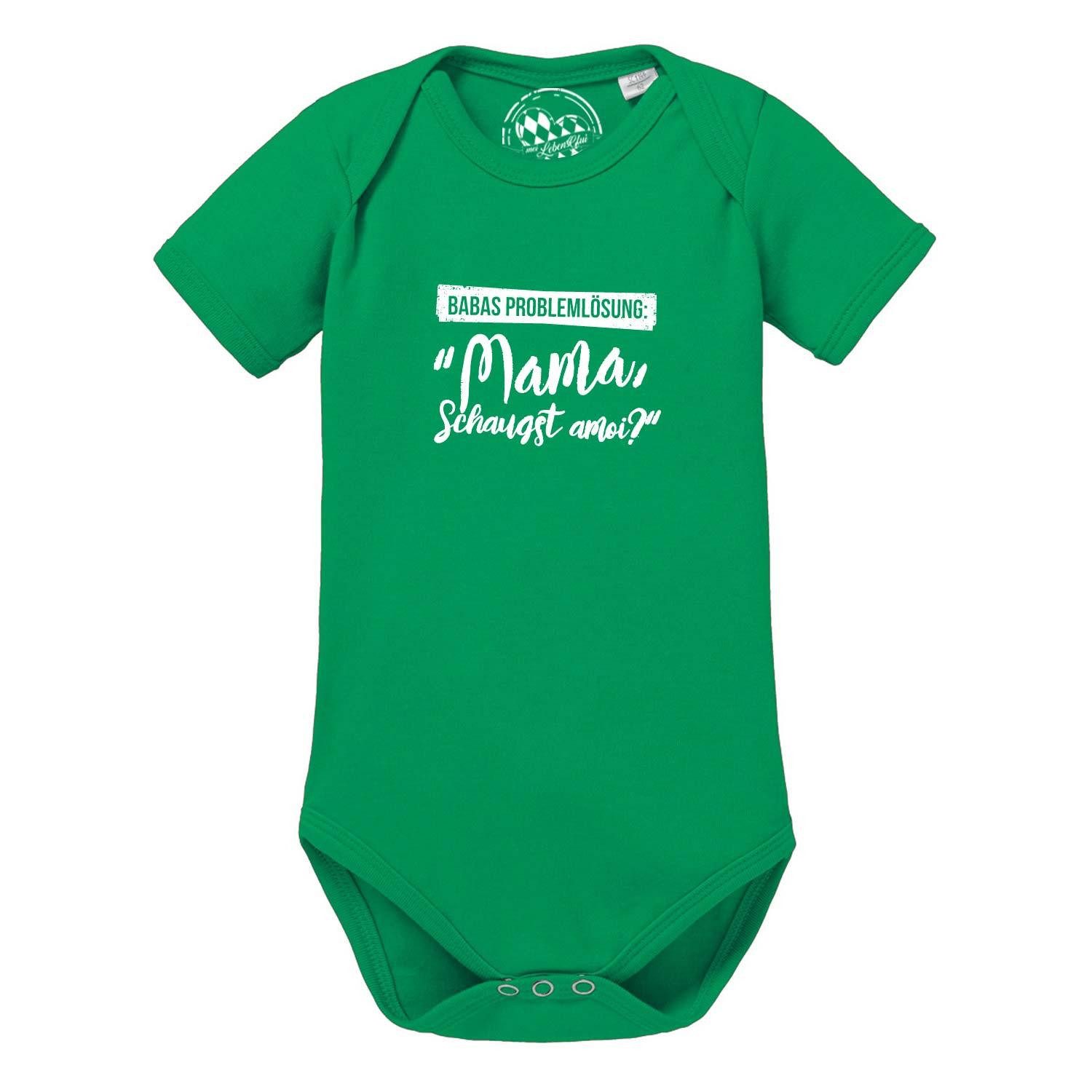 Bavariashop Shirtbody Baby Body "Papas Problemlösung…"
