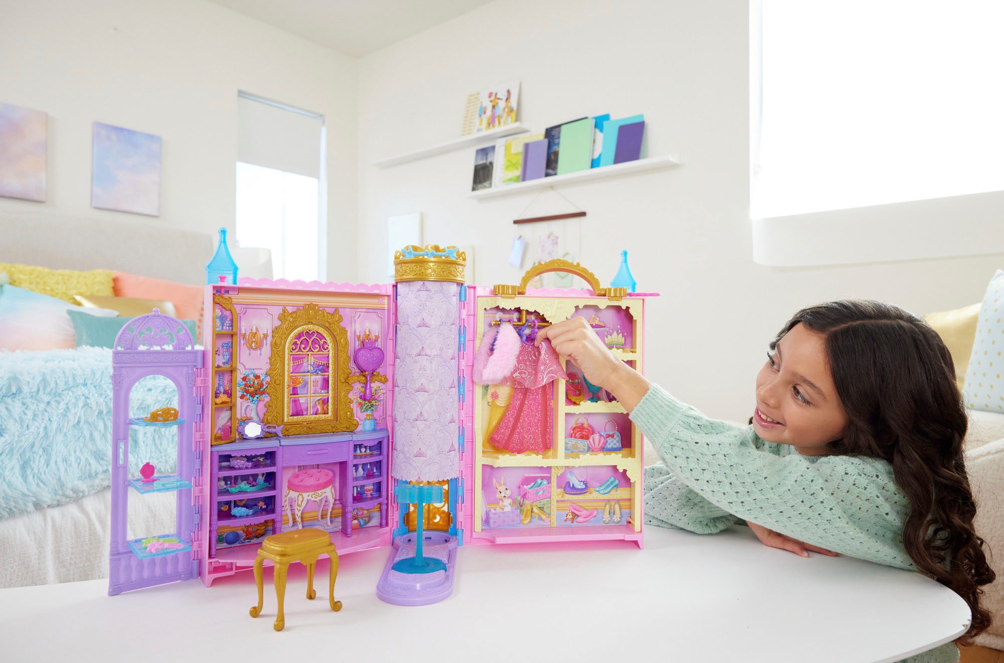 Mattel® Puppenkleiderschrank Disney Princess - Bereit für den Ball-Schrank, günstig online kaufen