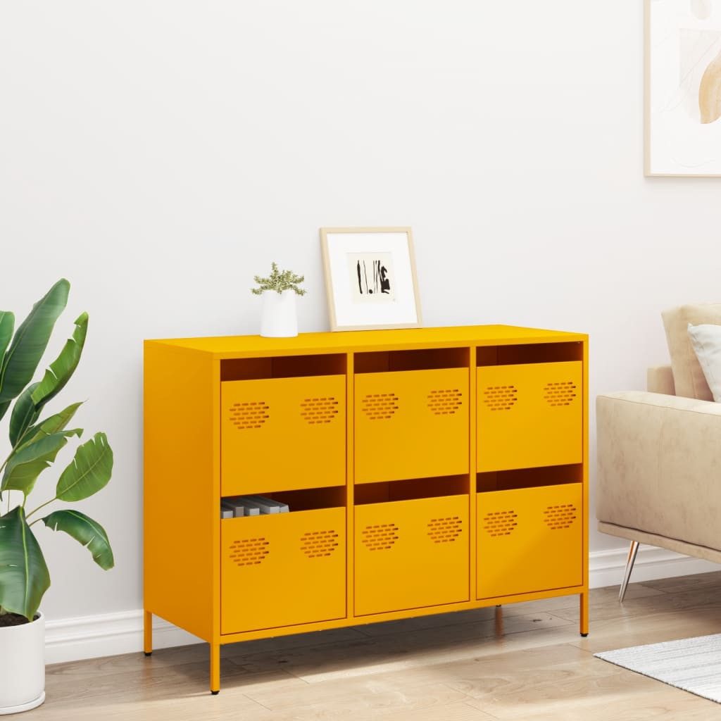 vidaXL Sideboard Sideboard Senfgelb 101,5x39x73,5 cm günstig online kaufen