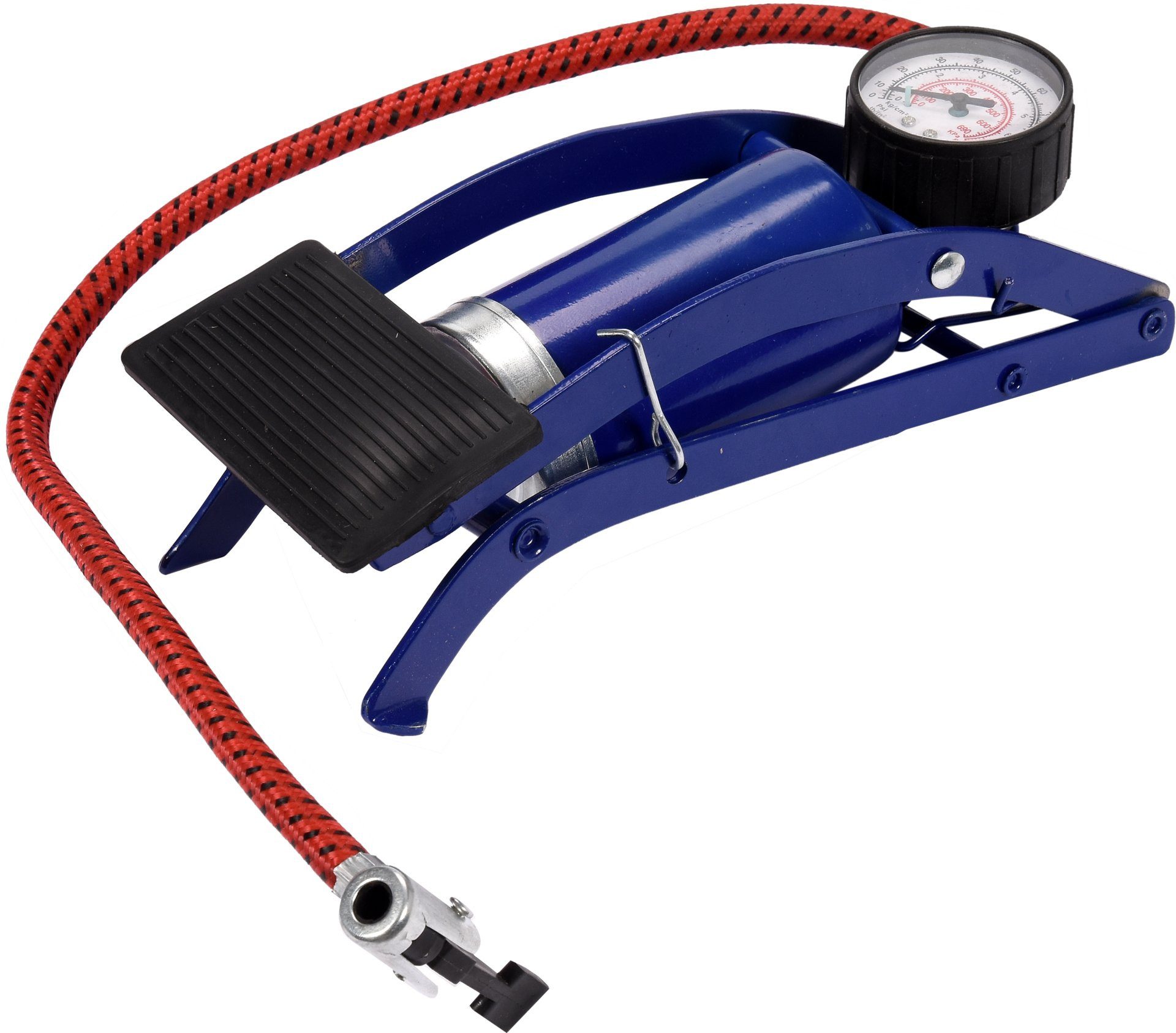 TRIZERATOP Luftpumpe Fußpumpe mit Manometer, 1-Kolben, 0-0,3 MPa, 600 mm Schlauch (Fußpumpe mit Manometer, 1-Kolben, 0-0,3 MPa, 600 mm Schlauch, Fußpumpe mit Manometer, 1-Kolben, 0-0,3 MPa, 600 mm Schlauch)