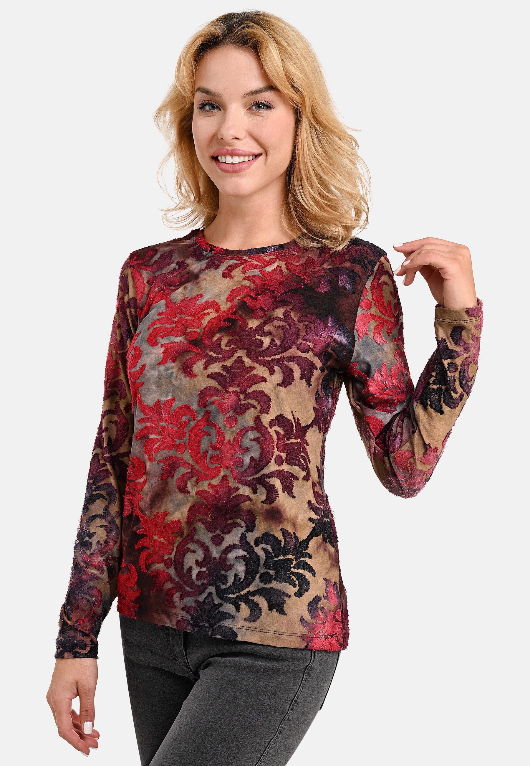 BICALLA T-Shirt Shirt Tie&Dye - 07/red-black (1-tlg)