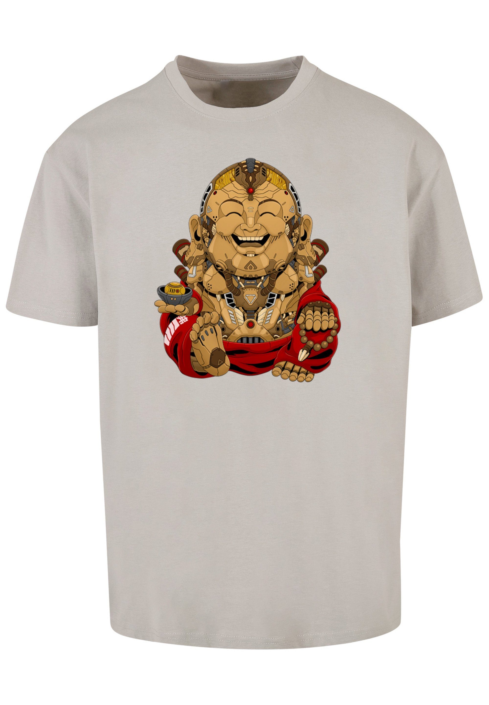 F4NT4STIC Print Happy T-Shirt STYLES CYBERPUNK Buddha lightasphalt Cyber