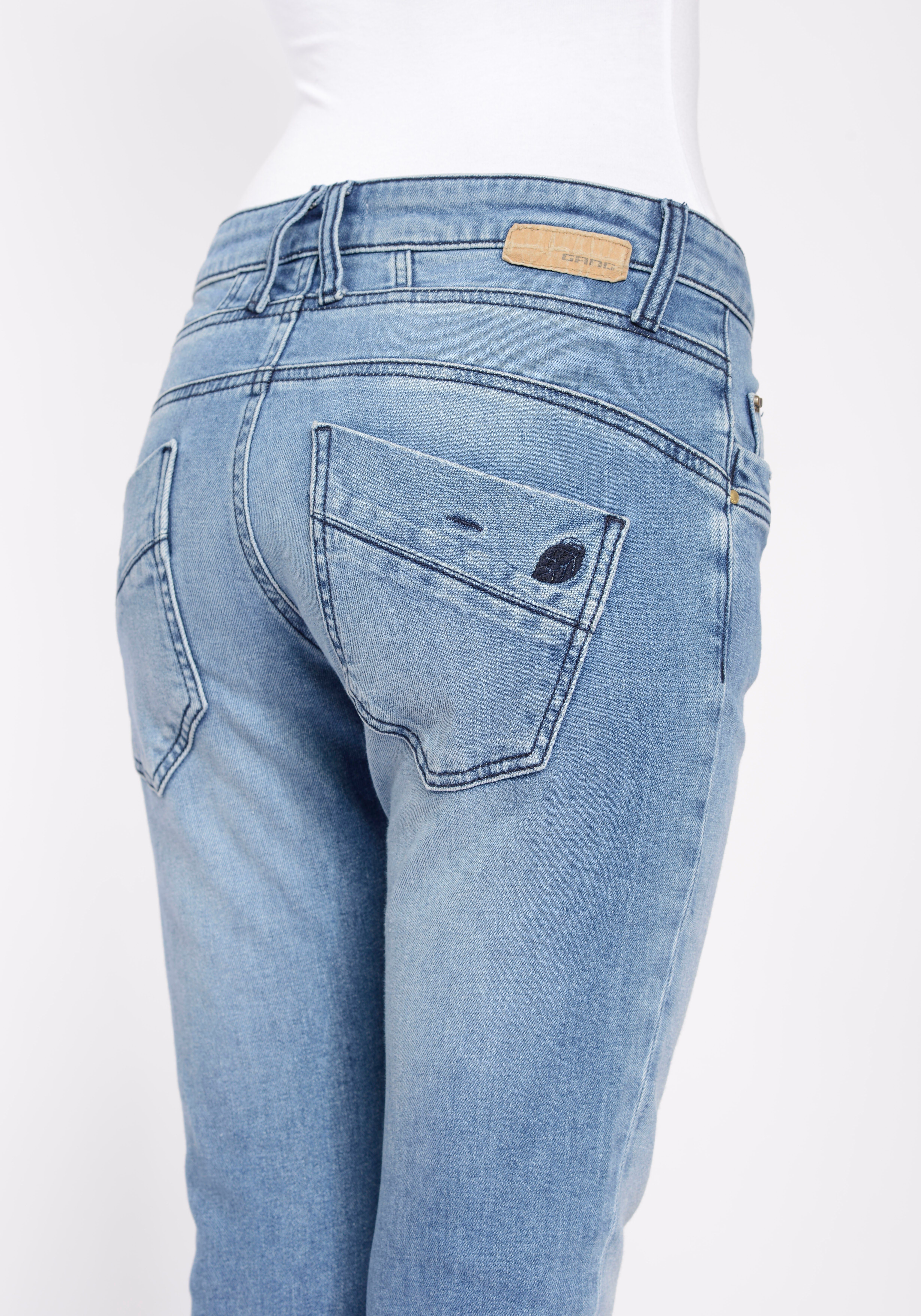 ECO Bio-Baumwolle 94GERDA CROTCH und LINE DEEP der GANG Stretch mit Relax-fit-Jeans aus