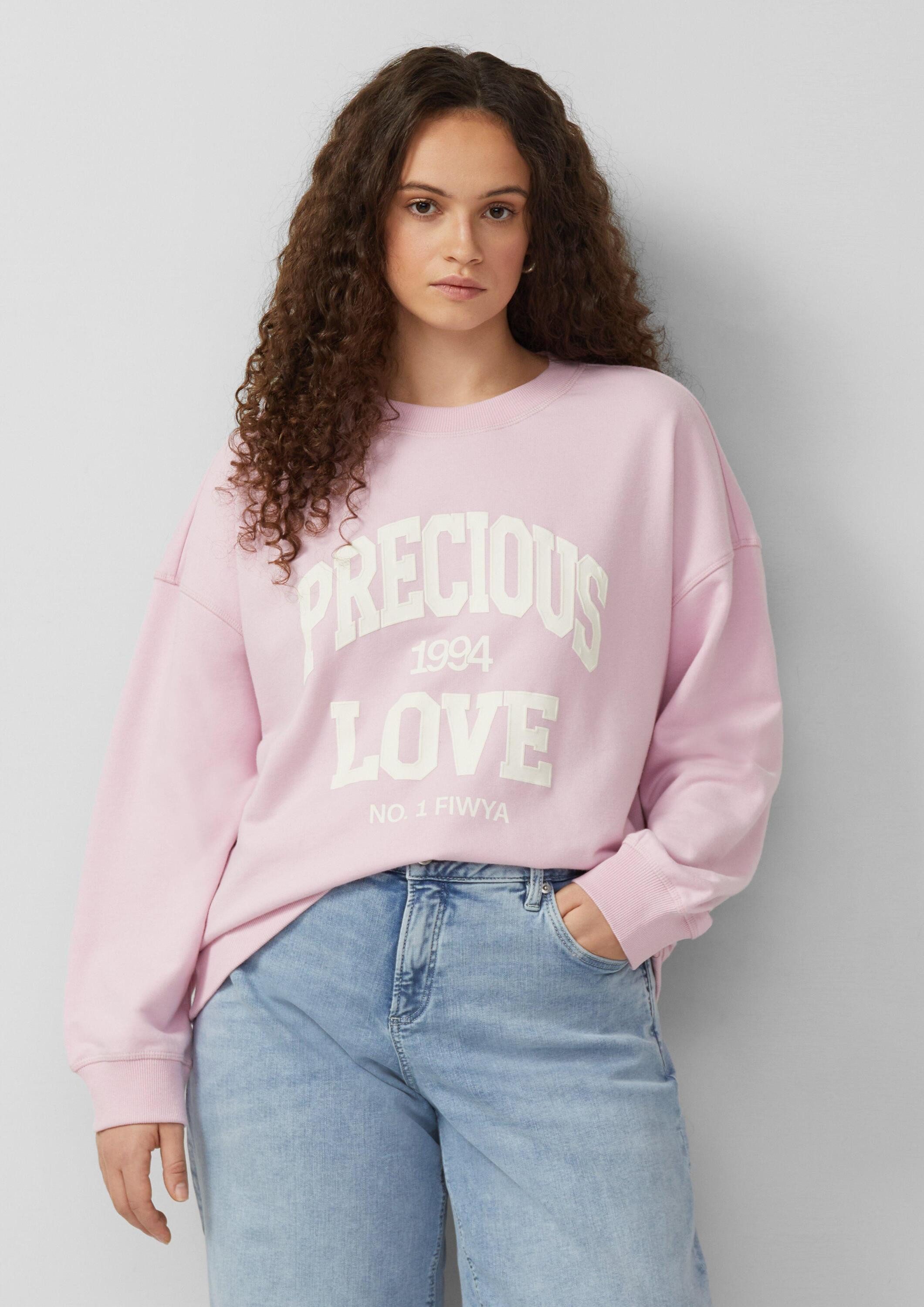QS Sweatshirt Sweatshirt Sweatshirt mit Print