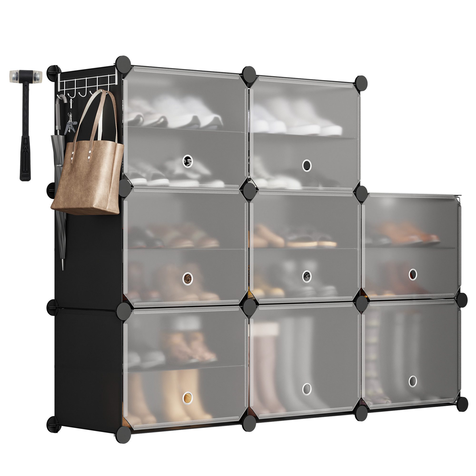 Sekey Schuhregal Schuhregal Schuhschrank Schuh-Organizer Stecksystem DIY-Re günstig online kaufen
