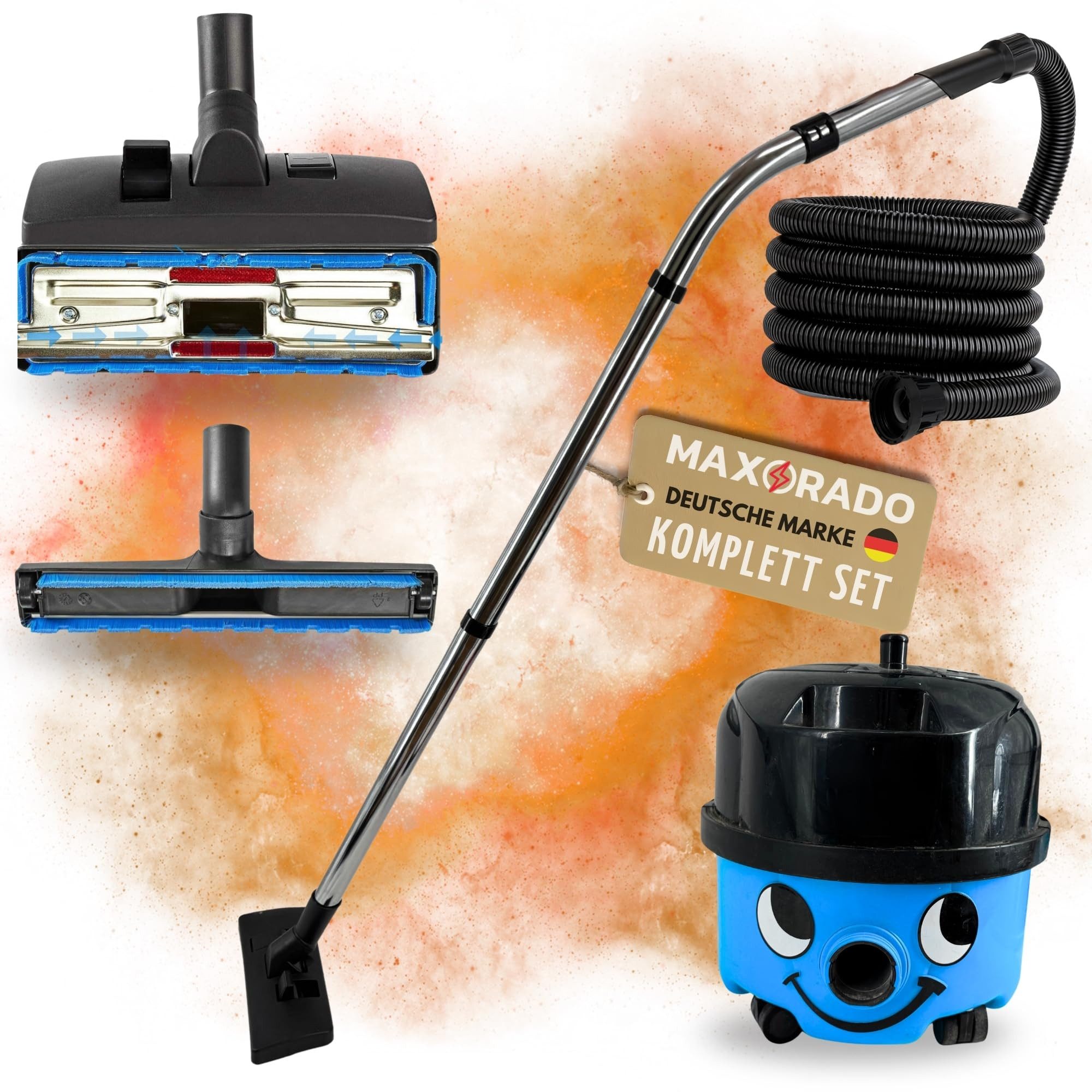 Maxorado Staubsaugerdüsen-Set Ersatzteile Set für Numatic Henry Hetty James Basil David Edward Düse, Zubehör für HVR200 NVH180 ‎NRV200, (NBV 190-2 NHV 80-A1, NBV 190-1), Staubsauger Schlauch Bodendüse Rohr Parkettdüse Zubehör