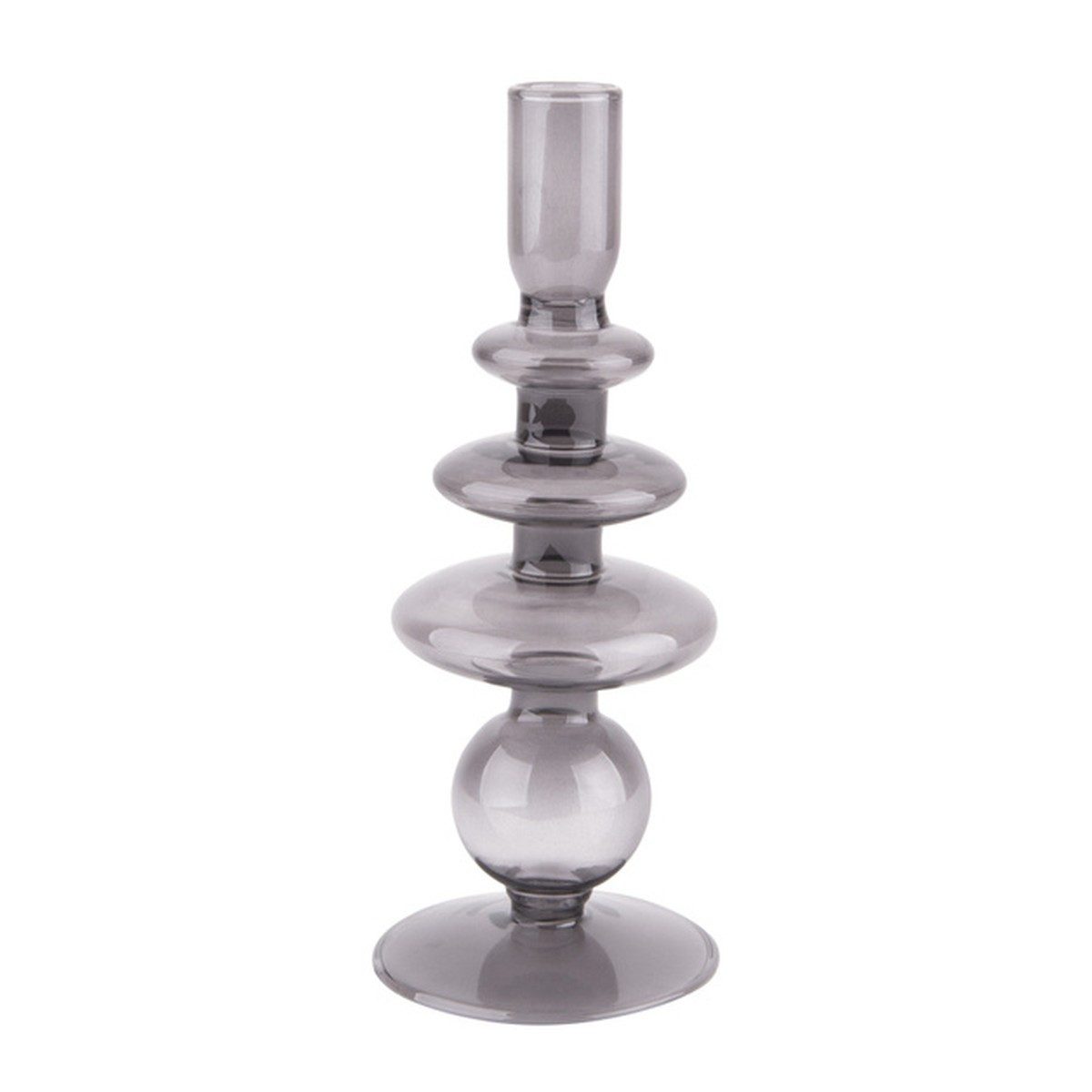 Present Time Kerzenlaterne Kerzenhalter aus Glas auf Fuß, ART, Ø 8,5 cm (Kerzenhalter)