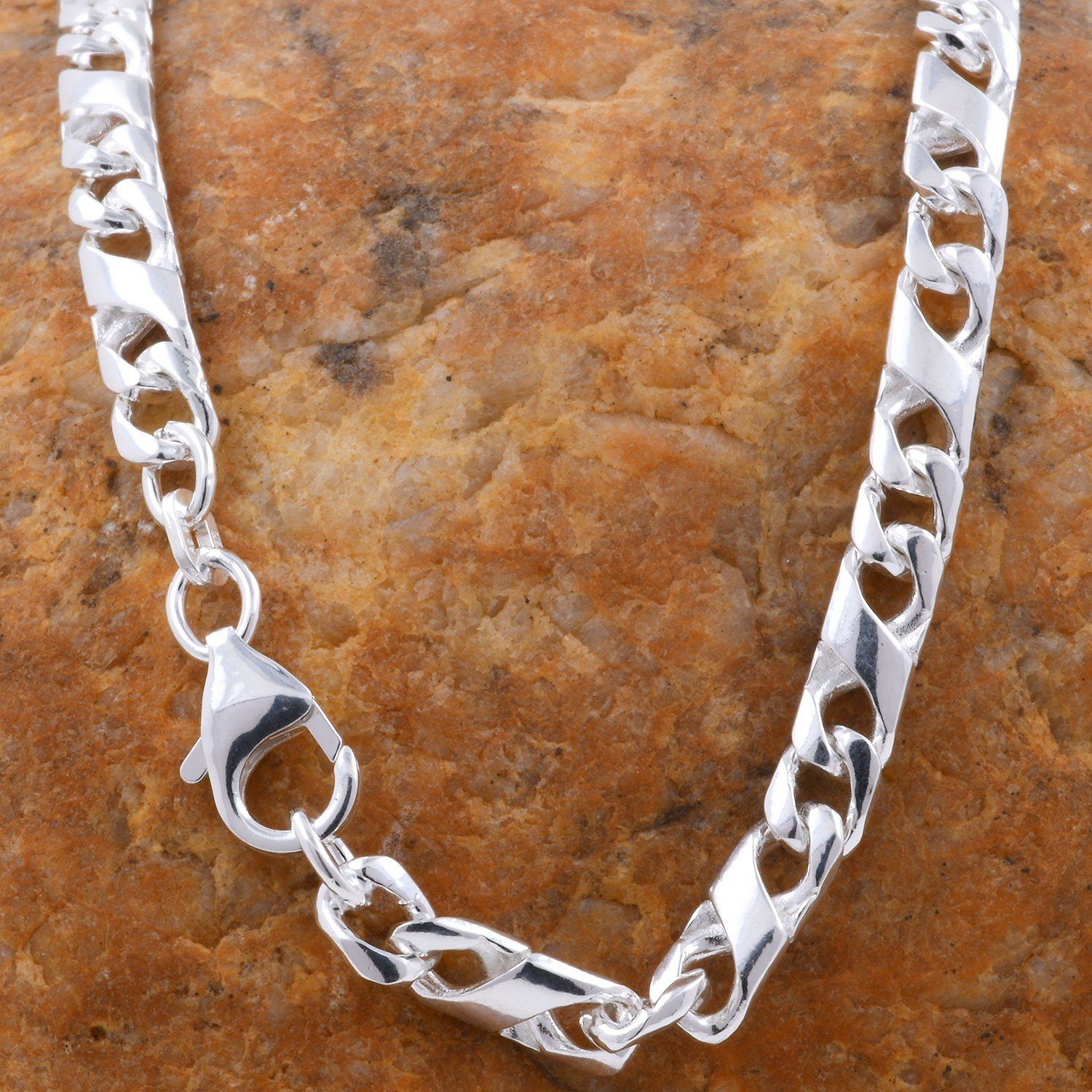 HOPLO Silberkette Silberkette Dollar Kette Länge 50cm - Breite 5,4mm - 925 günstig online kaufen