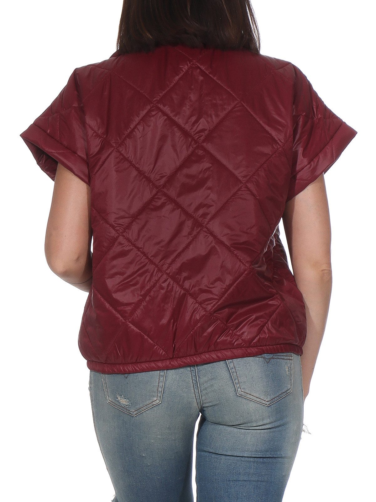 simaranda Steppweste Ärmellose Jacke kurz Outdoor Weste 5684 mit Stehkragen