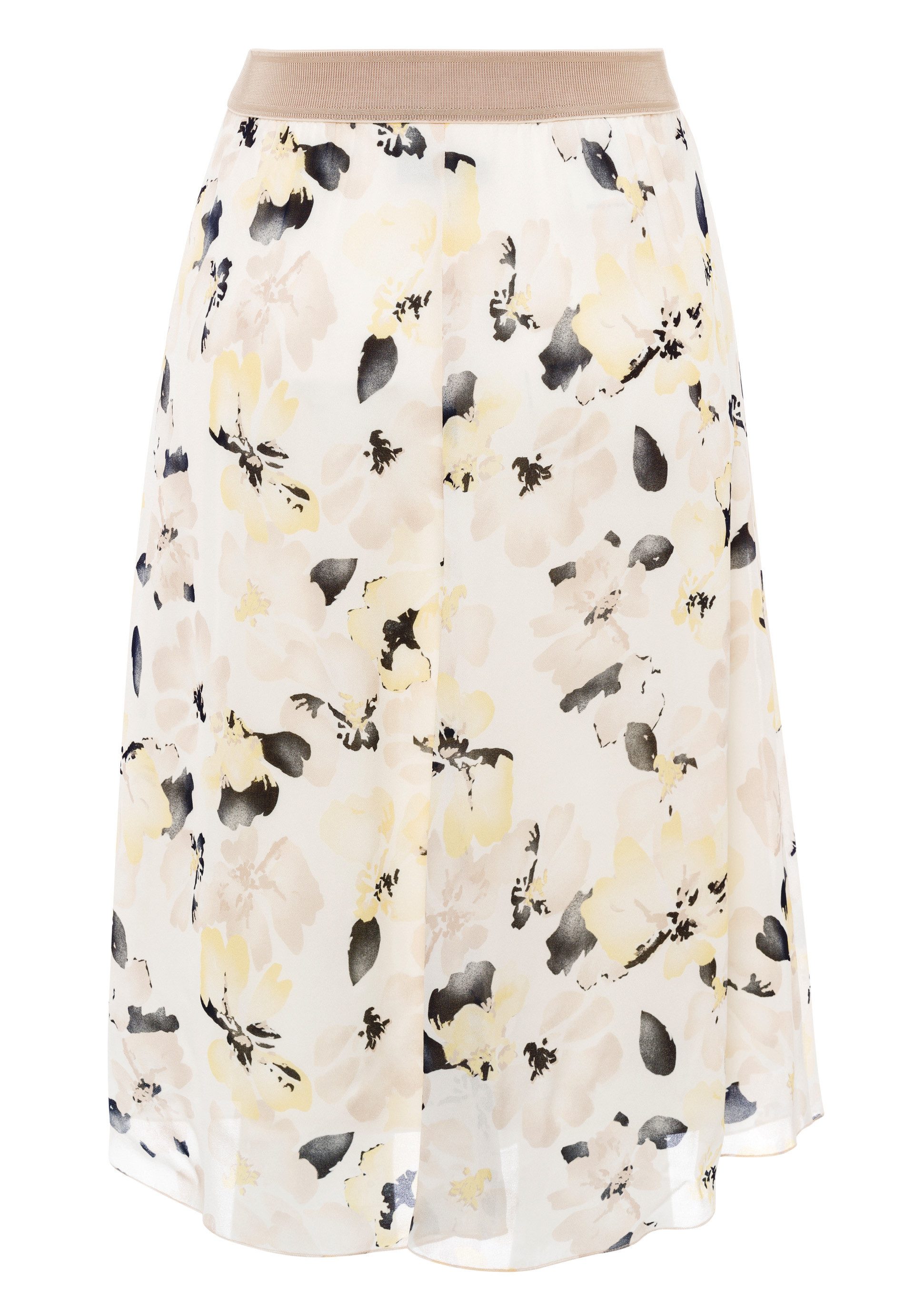 FRANK WALDER A-Linien-Rock mit Schmuckgummi in der Taille