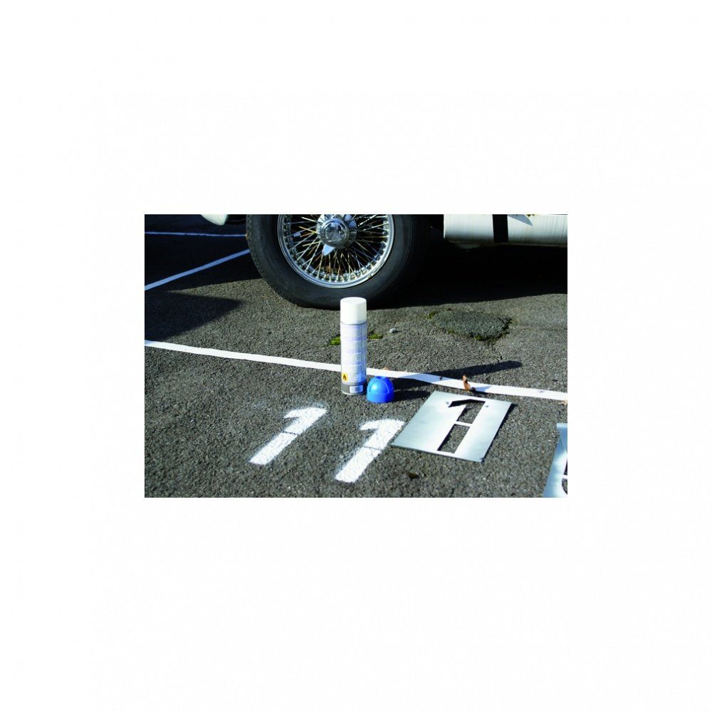Hinweisschild Sprühschablone aus Kunststoff - Rollstuhlfahrer, 450x500 mm, 1 Stk