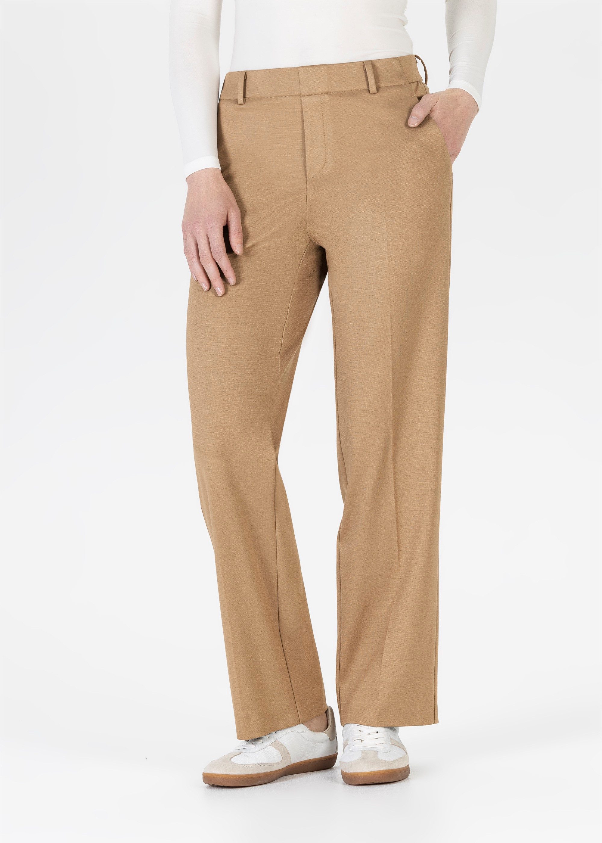 Stehmann Jerseyhose Fenja2-780 im Straight Fit, mit Bügelfalte