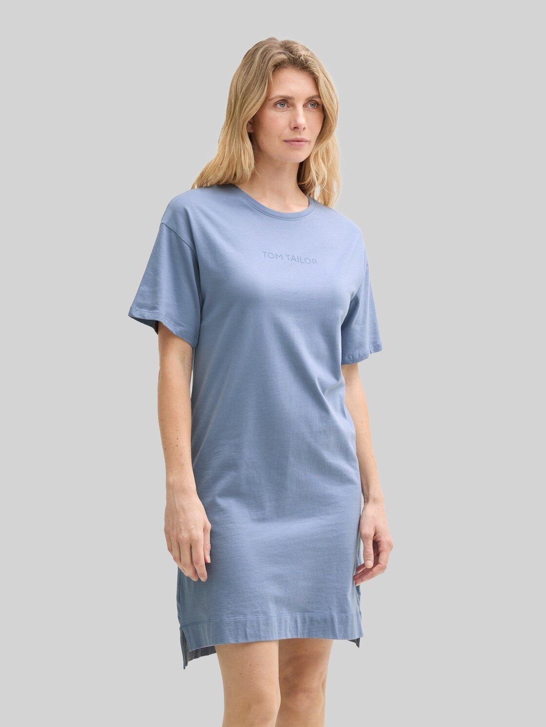 TOM TAILOR Nachthemd Bodywear Nachthemd mit Kurzarm und Logo-Print