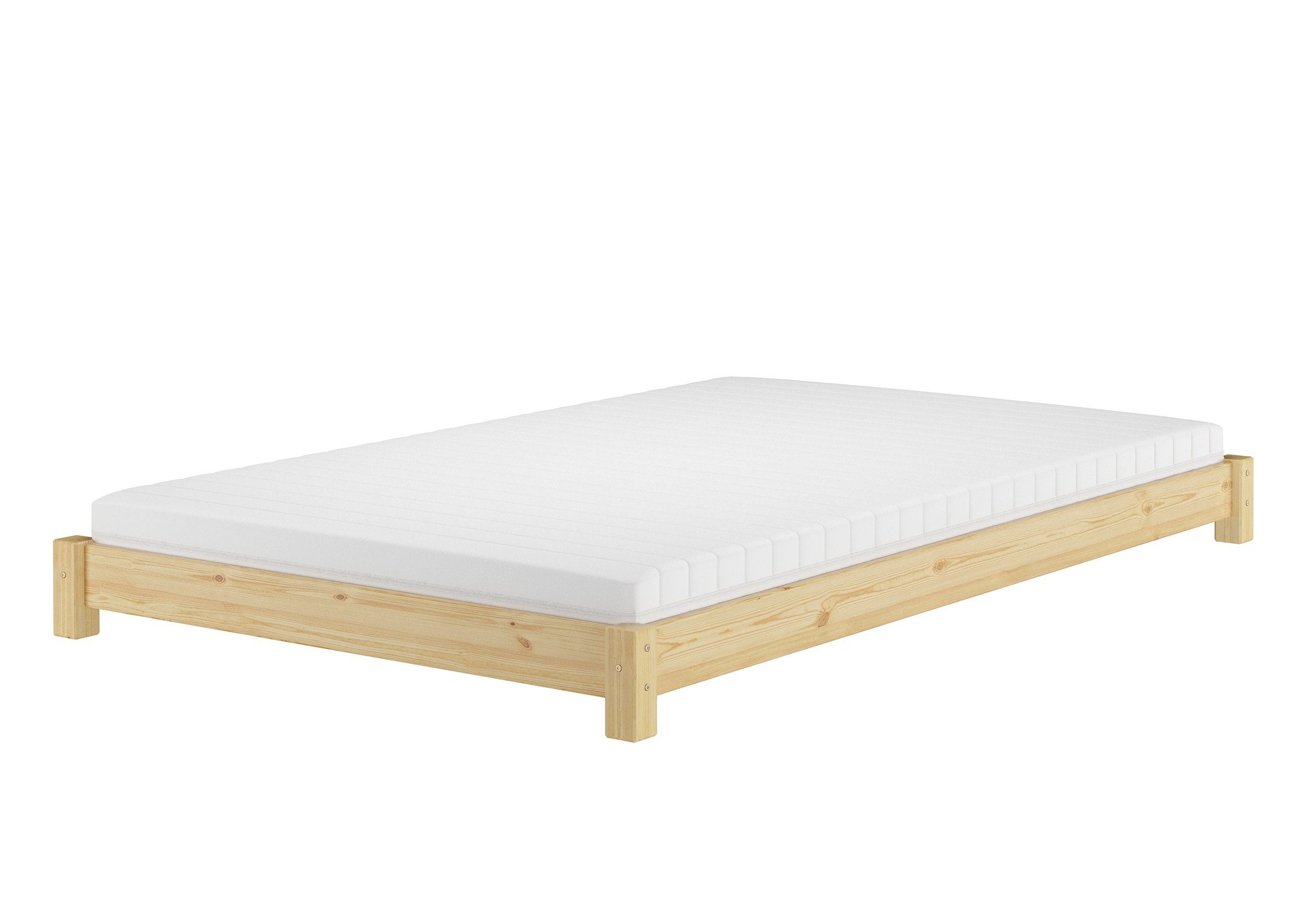 ERST-HOLZ Bett Breites flaches Futonbett Einzelbett günstig online kaufen