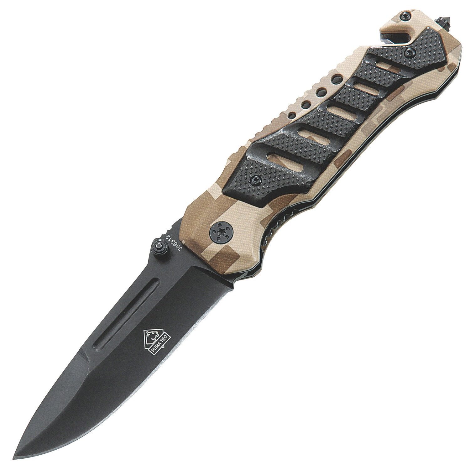 Puma Tec Taschenmesser Einhand-Rettungsmesser