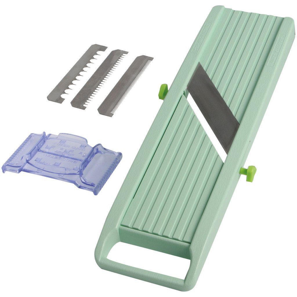 Benriner Küchenreibe Mandoline / Gemüsehobel 64 mm Schnittbreite grün BN-1