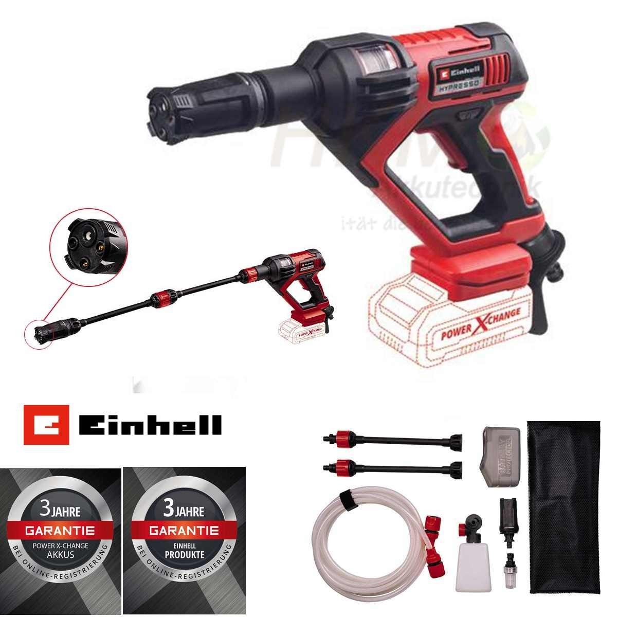 Einhell Einhell Hypresso Akku-Bohrmaschine Akku-Druckreinigerpistole Li-Solo 18/24 X-Chang Power