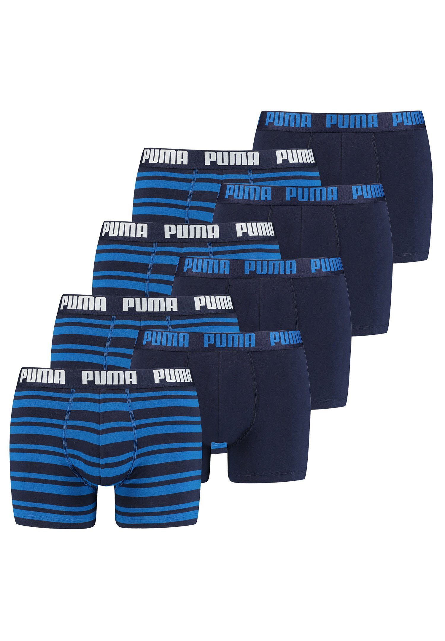 PUMA Боксерские мужские трусы, боксерки HERITAGE STRIPE BOXER 8er Pack