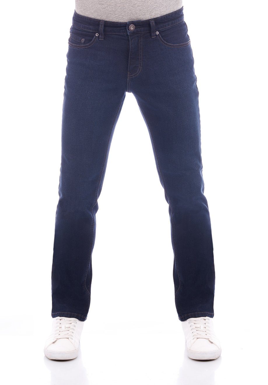Paddock's Slim-fit-Jeans Herren Jeanshose Stretch Hose Ranger Night Slim (4732) Pipe Blue Denim mit Fit