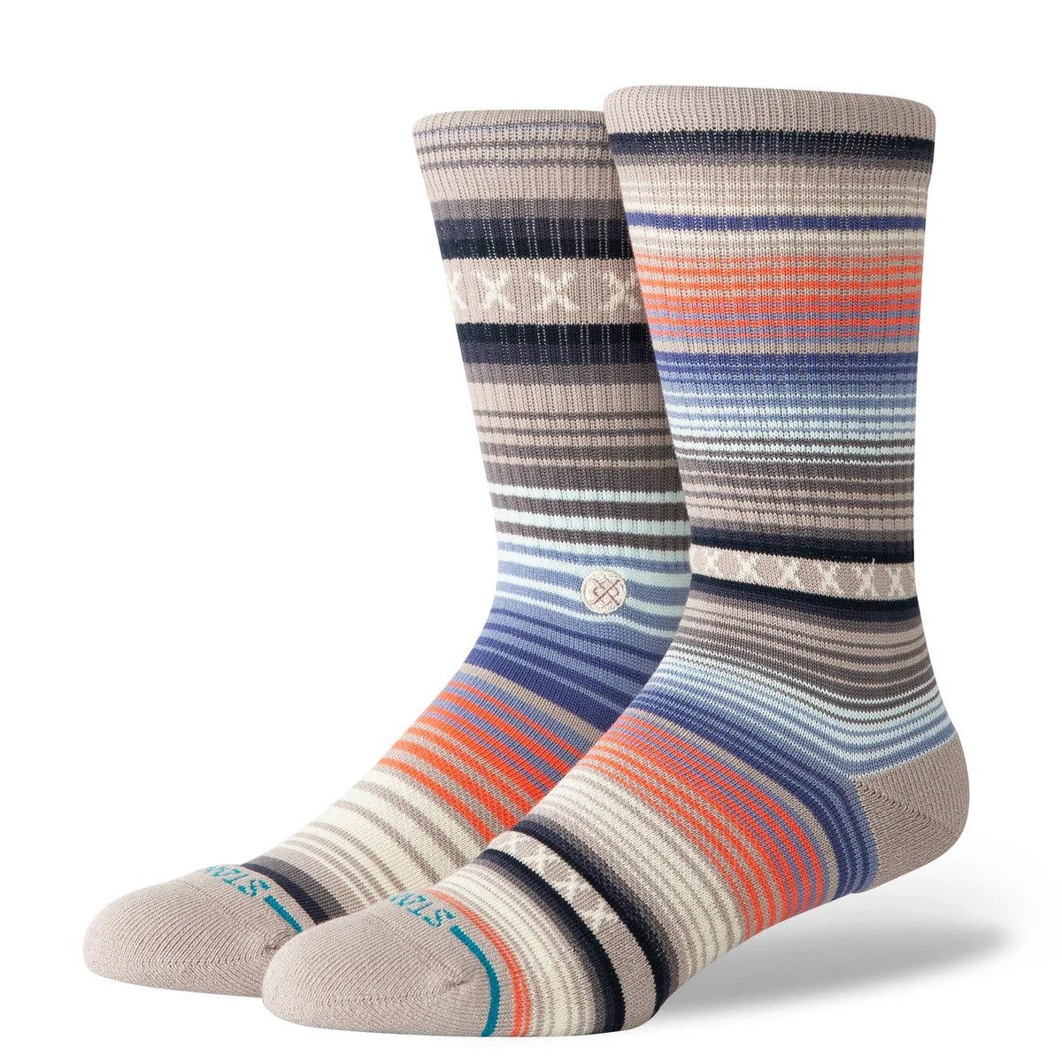 Stance Socken Tagessocke Crew Curren Staple grau - 1 Paar günstig online kaufen