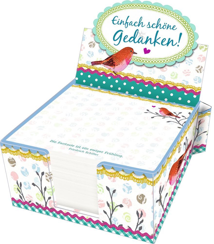 Coppenrath Notizbuch Zettelkästchen - Einfach schöne Gedanken! (Ranke)