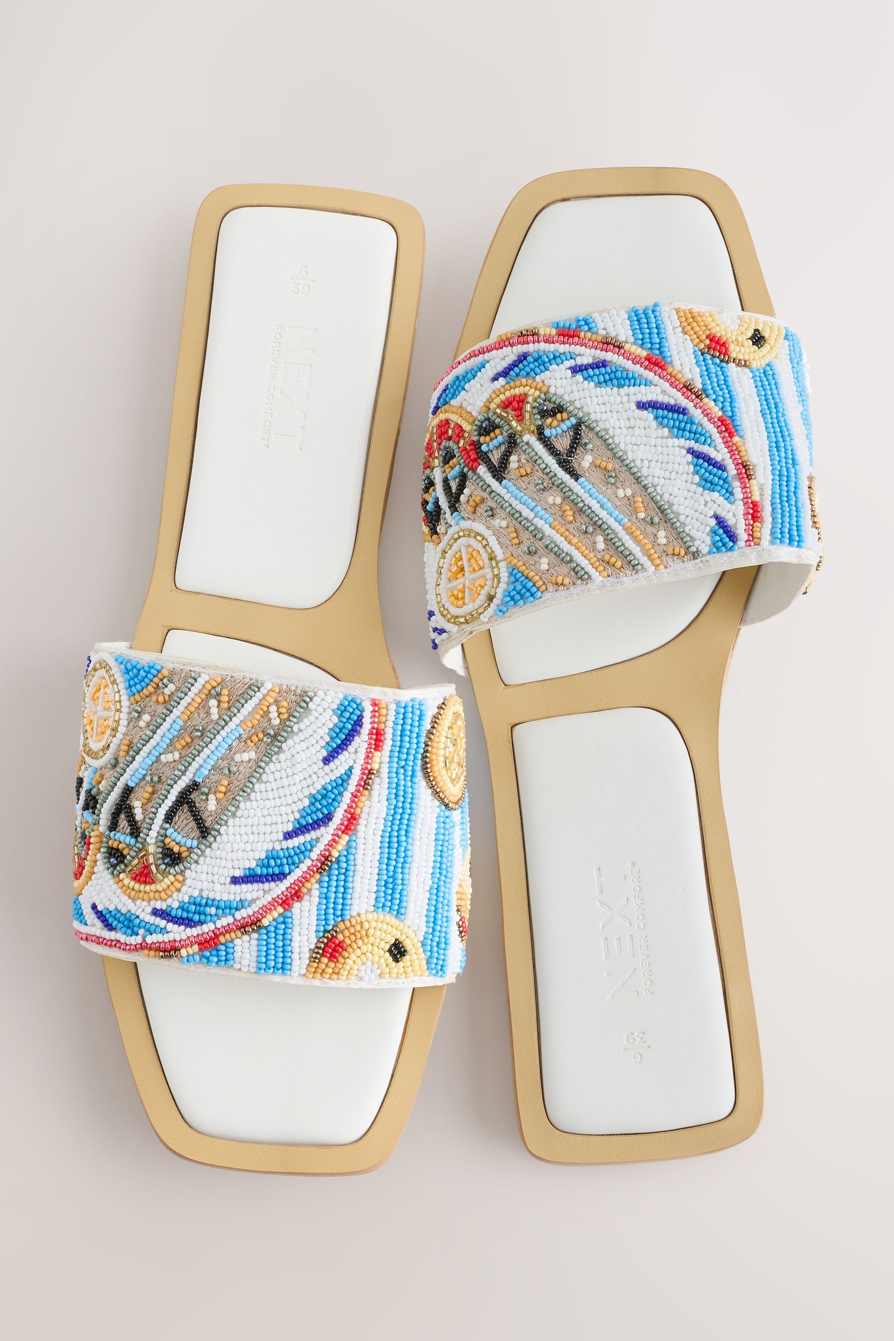 Next Forever Comfort® Pantoletten mit Perlenverzierung Pantolette (1-tlg)