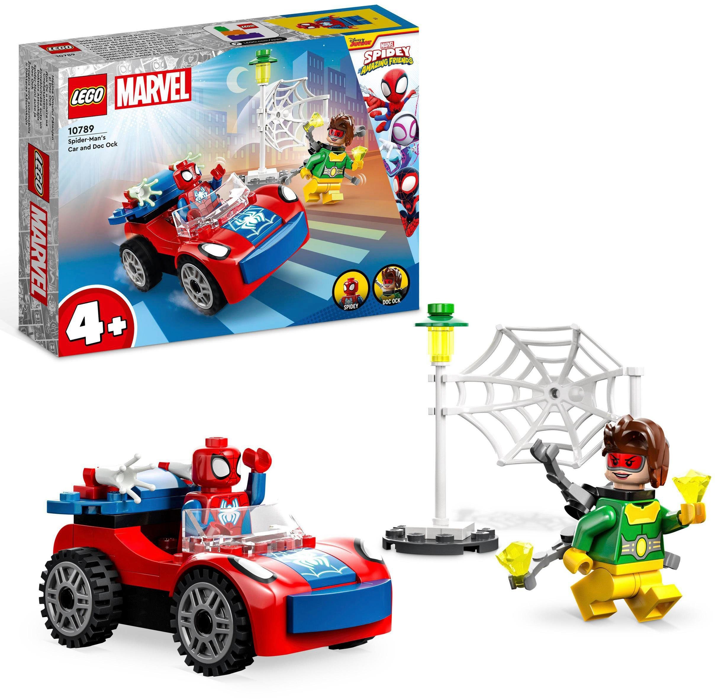 LEGO® Konstruktionsspielsteine Spider-Mans Auto und Doc Ock (10789), LEGO® Marvel, (48 St)